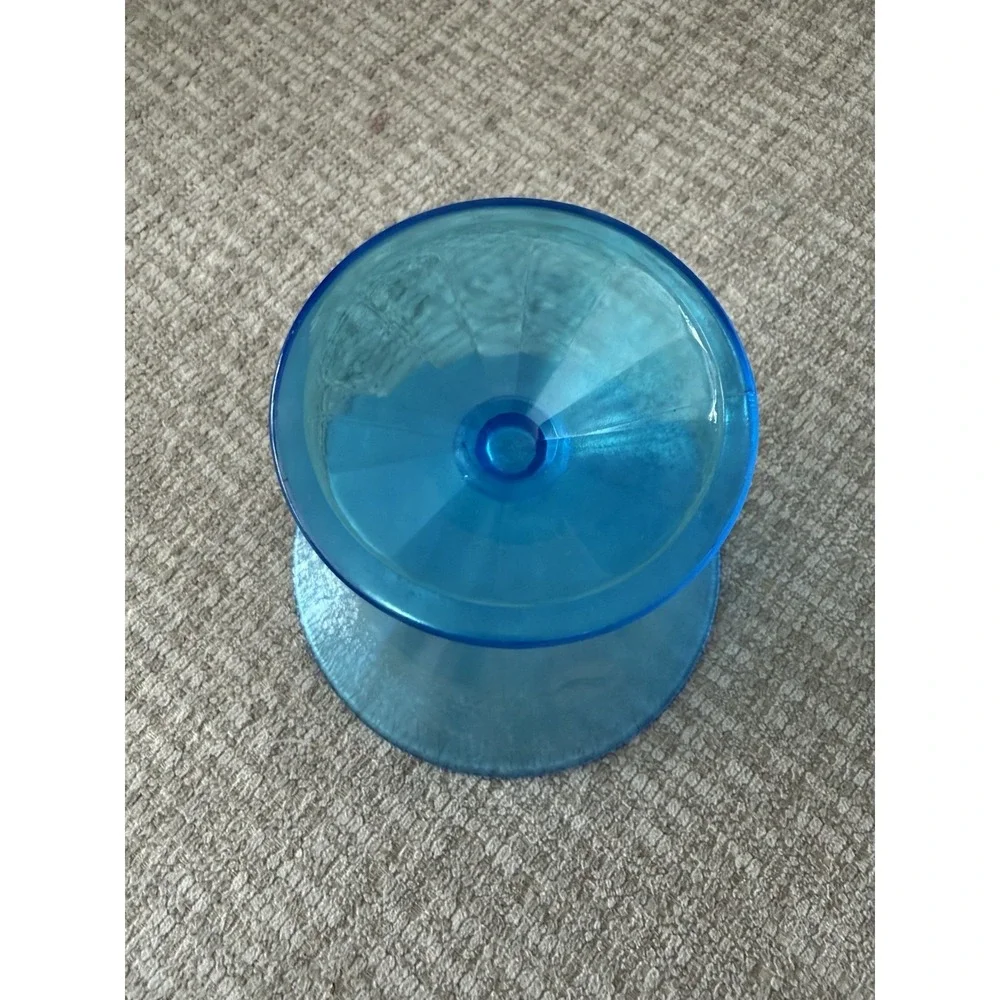 Vintage Fenton Celeste‎ Blue Stretch Glass Compote